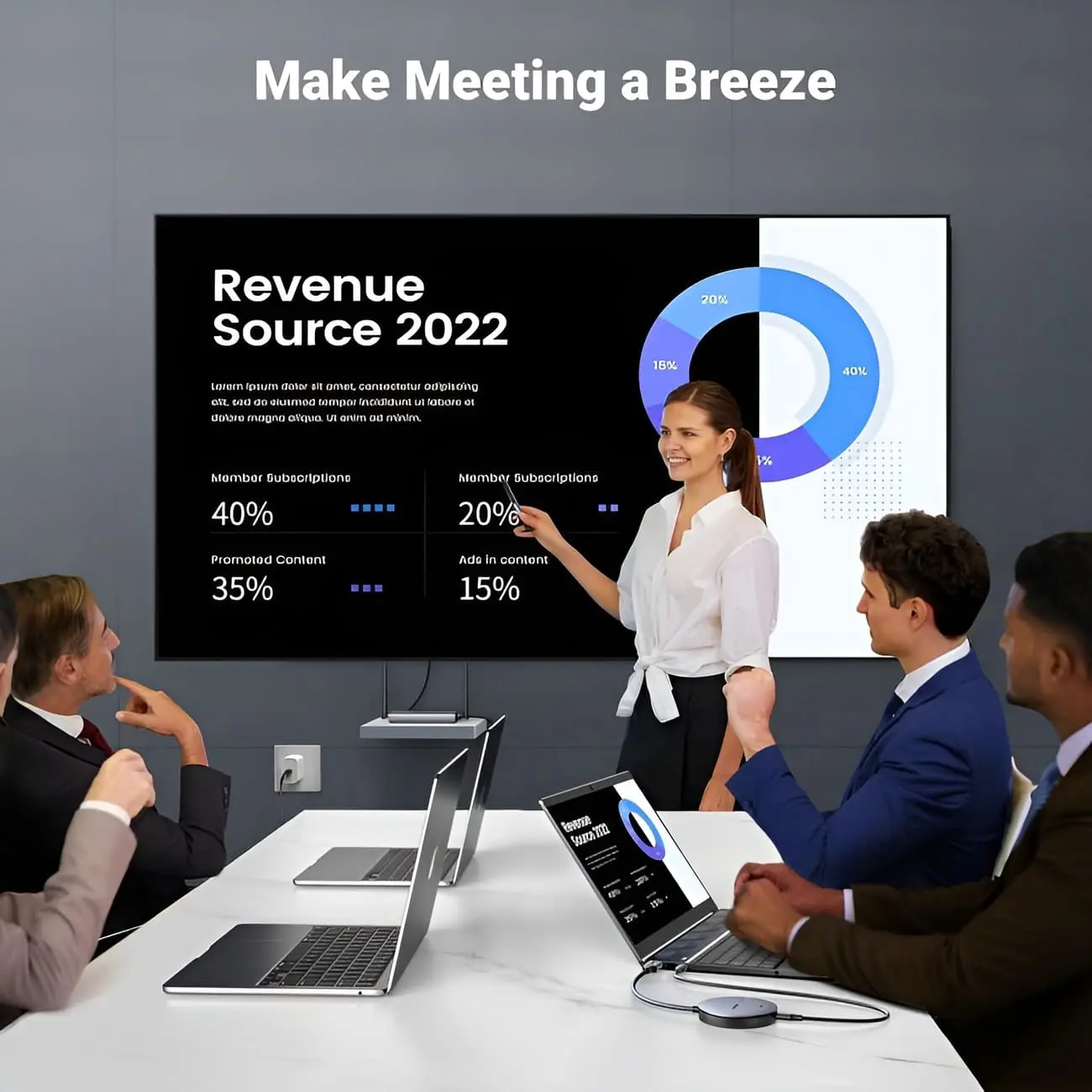 Bộ truyền HDMI & VGA không dây UGREEN 90909 – Truyền tín hiệu xa 50m