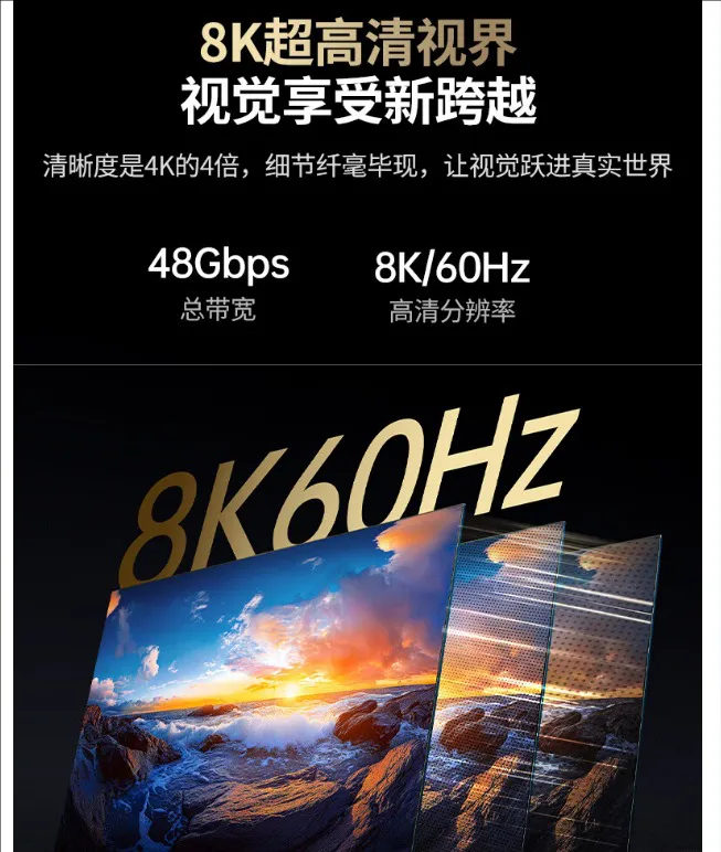 Hỗ trợ độ phân giải 8K@60Hz
