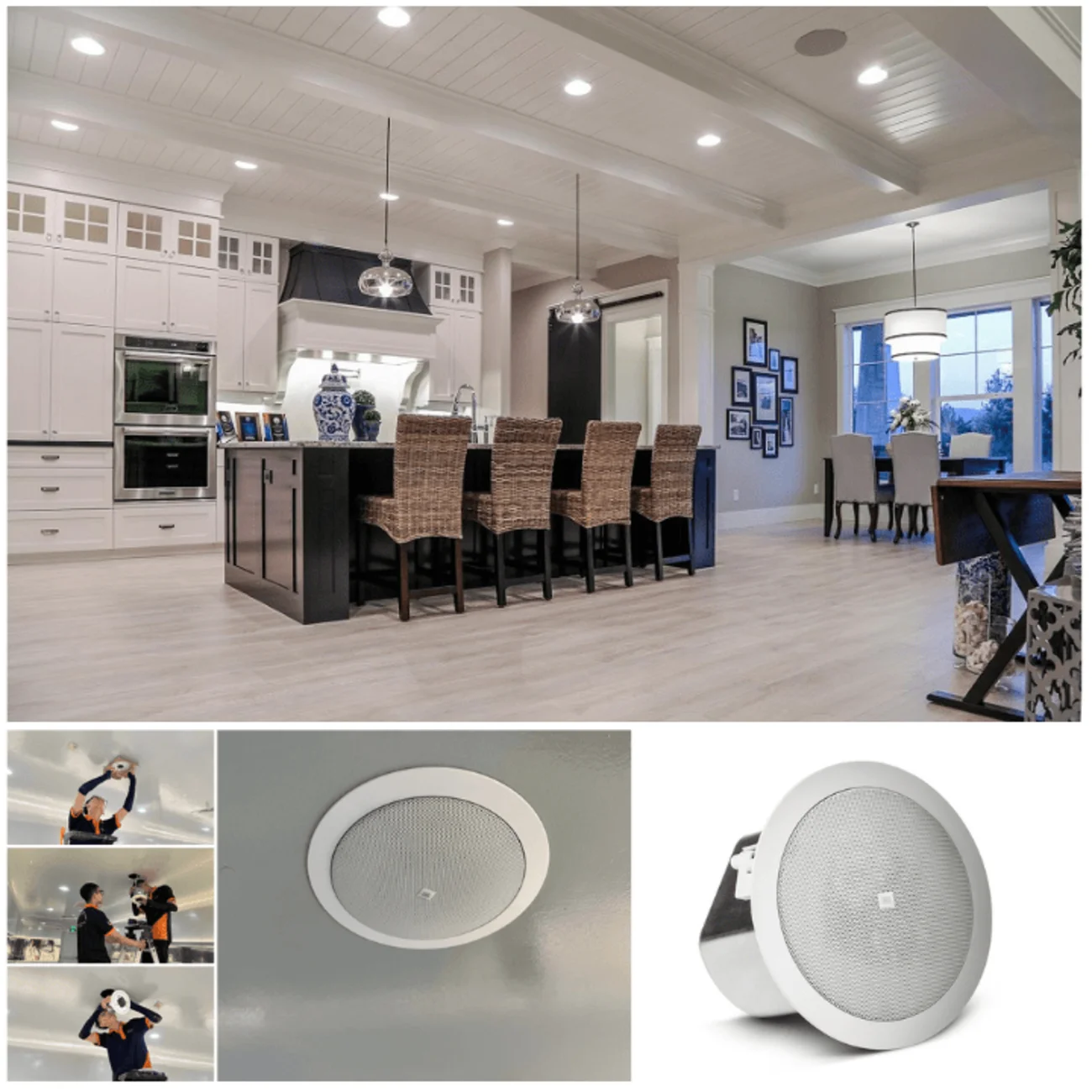 Loa âm trần Focal 100 IC8 T UL Black chính hãng âm thanh đồng đều