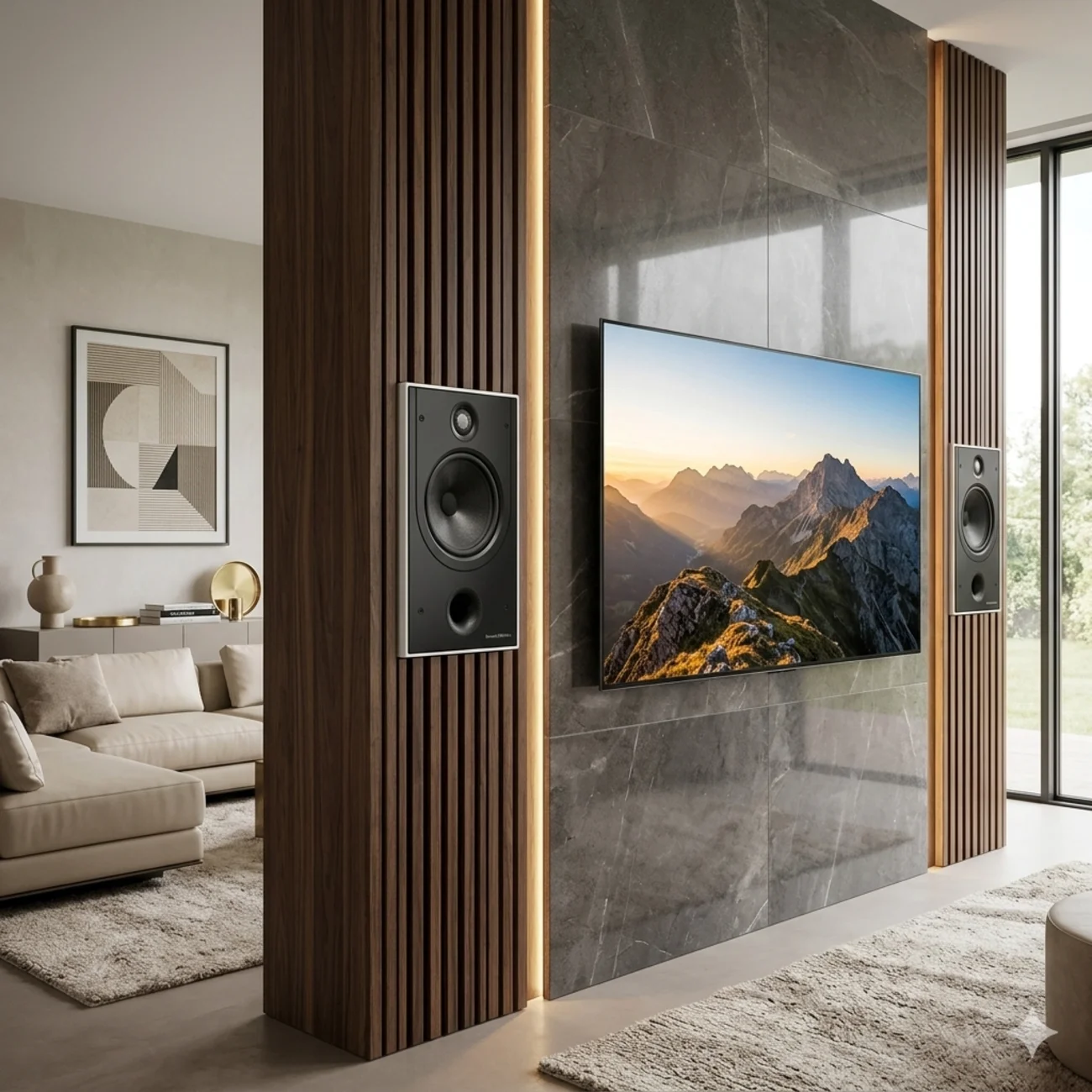 Loa âm tường Bowers & Wilkins CWM8.5 D Hi-End, thiết kế tinh gọn, âm thanh chuẩn