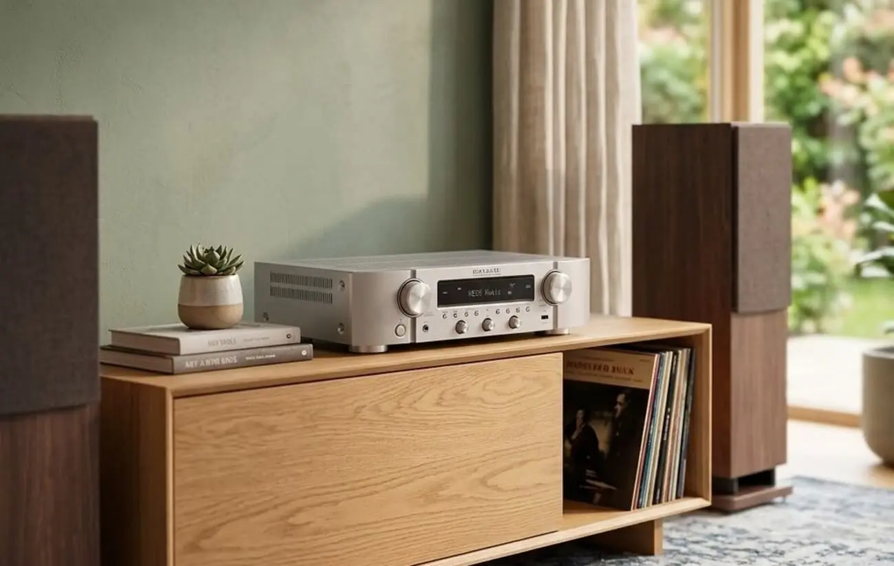 Amply nghe nhạc Marantz NR1200 – Chất âm Hi-Fi, kết nối đa dạng