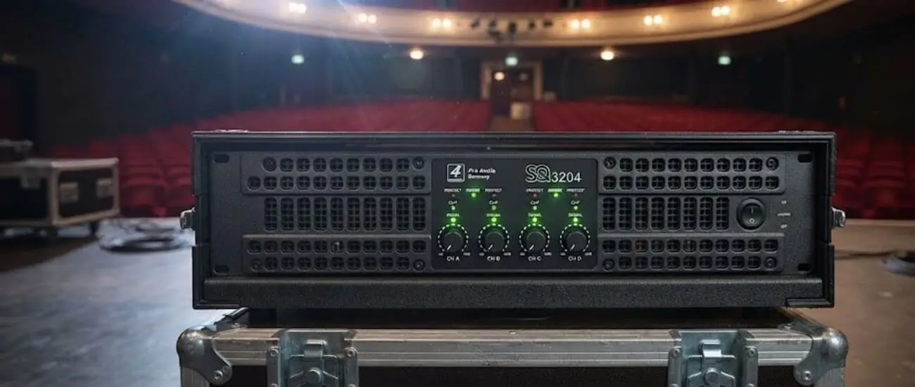Cục đẩy 4 kênh 4Acoustic SQ3204 – Chuyên karaoke, sân khấu và hội trường