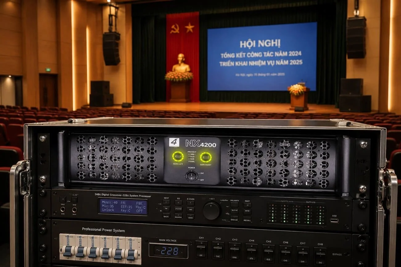 Cục đẩy công suất 4Acoustic NX4200 - Hoạt động ổn định, tiết kiệm điện năng