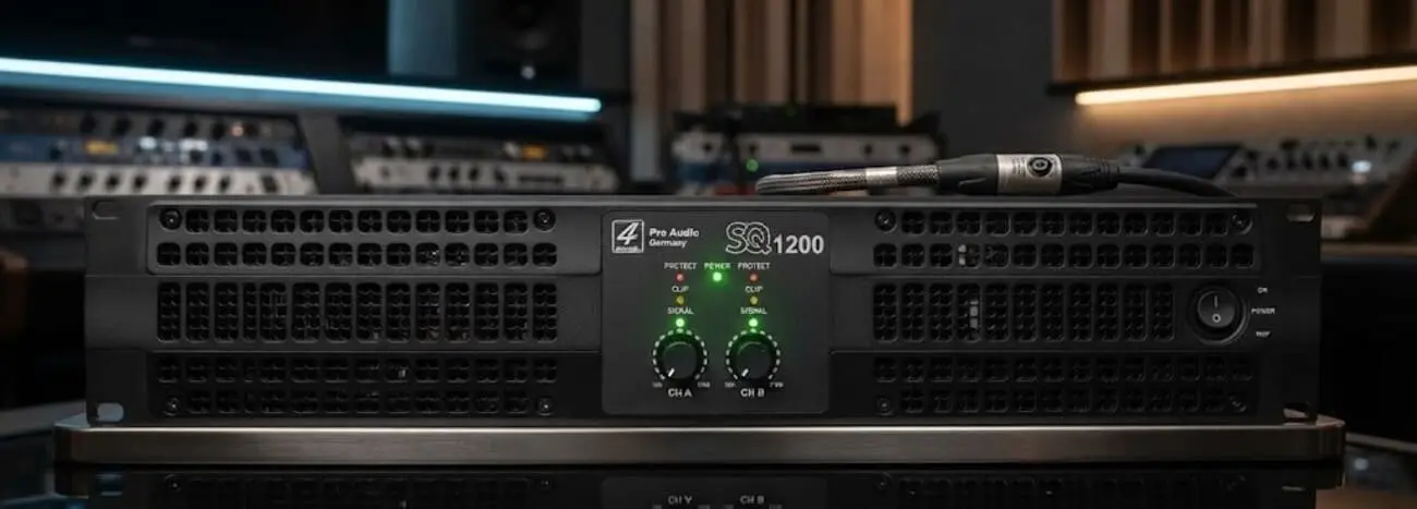 Cục đẩy công suất 4Acoustic SQ1200 – Class H 2 kênh, hiệu suất cao