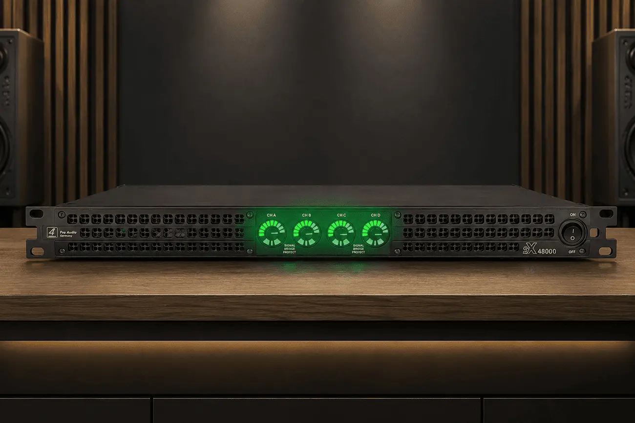 Cục đẩy công suất 4Acoustic SX-48000 – Amplifier Class D 4 kênh 4x2000W
