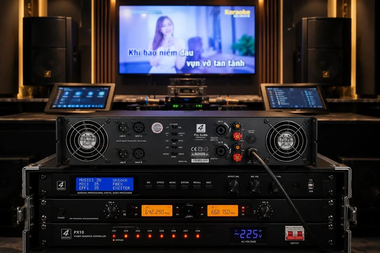 4Acoustic SQ2000 - Main công suất Class H cho sân khấu và hội trường
