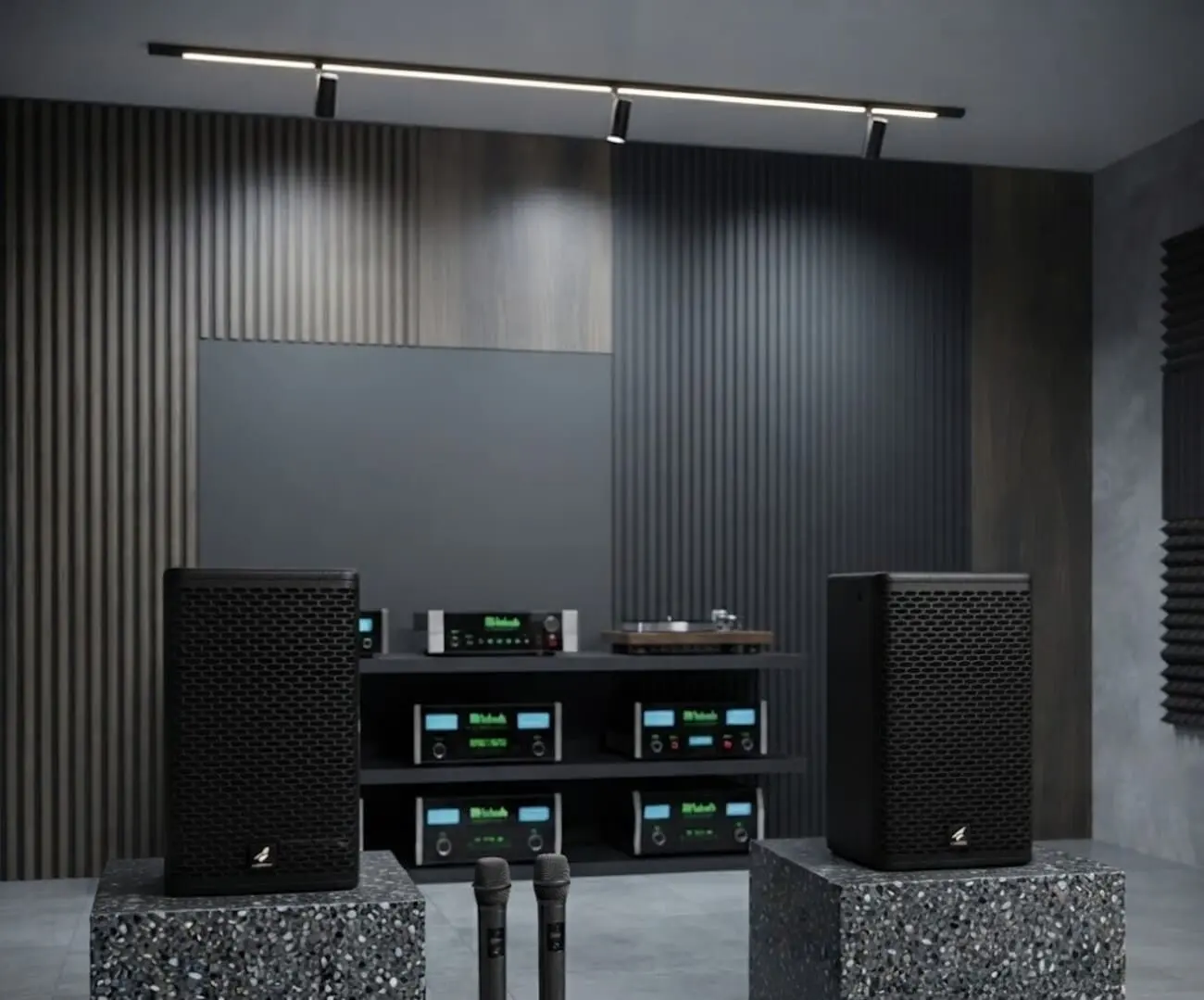 Công suất 250W AES, SPL tối đa 127dB
