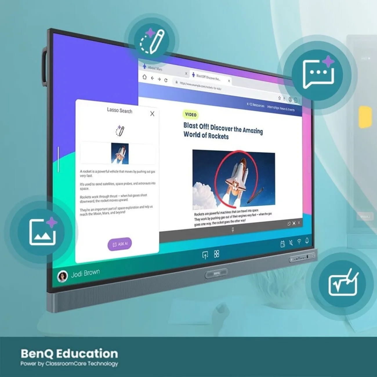 Màn hình tương tác BenQ RM7505 75 Inch