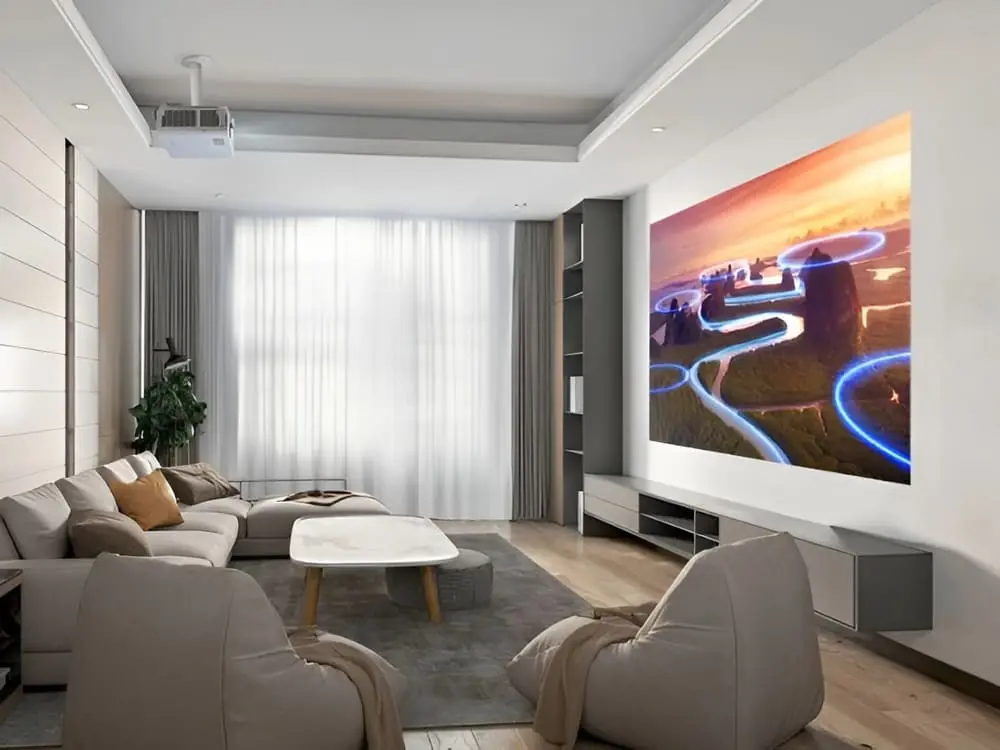 Máy chiếu 4K ViewSonic LX750-4K màu trắng, laser phosphor 4000 lumens