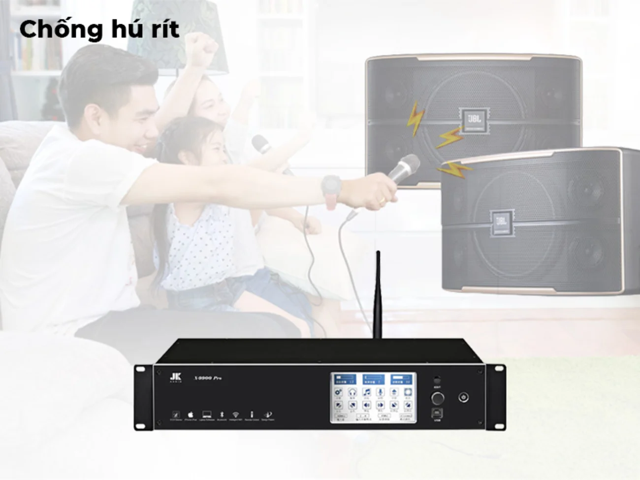 4 chế độ chống hú rít tự động