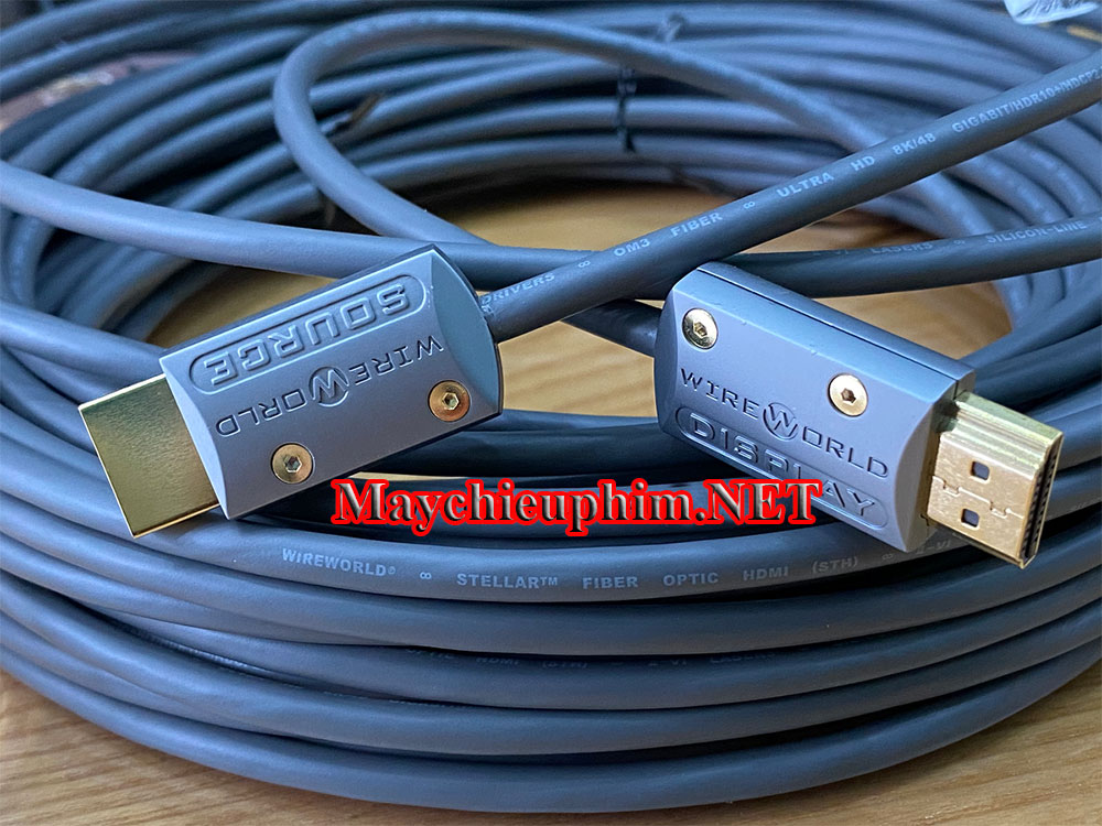 Dây tín hiệu HDMI 2.1 WIREWORLD Stellar Fiber Optic 20m Audio/Video 8K/48Gbps