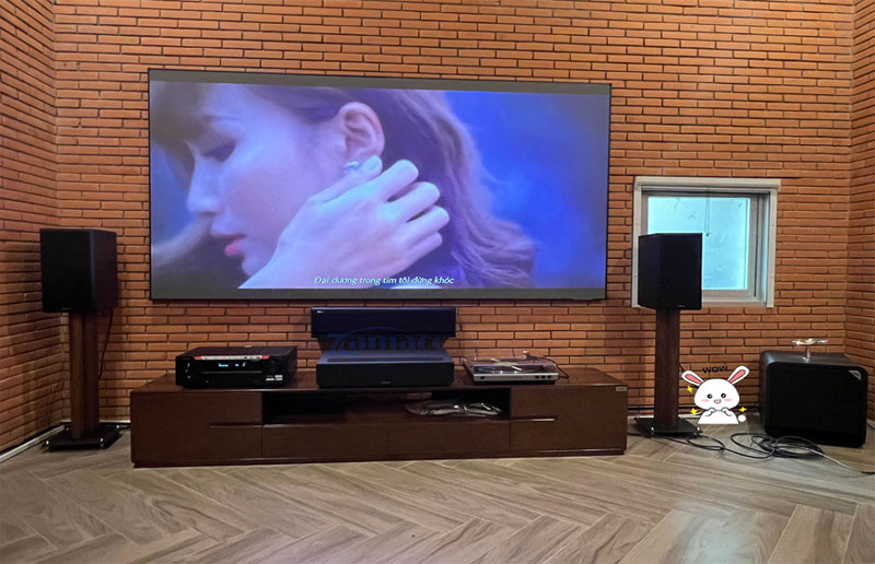 Lắp đặt máy chiếu 4K Formovie kết hợp dàn âm thanh Klipsch 5.1