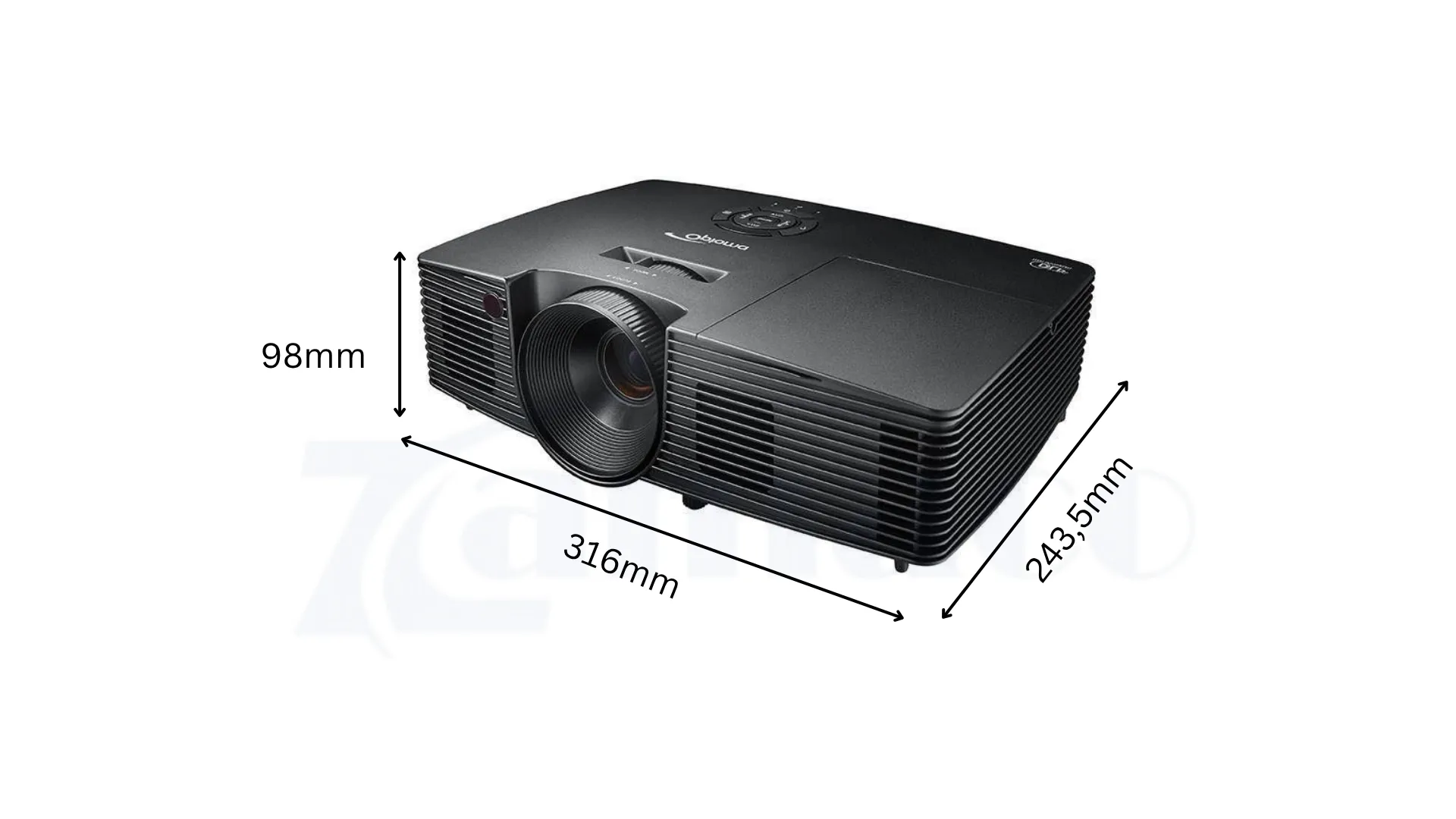 Kích Thước Máy Chiếu Optoma XA520