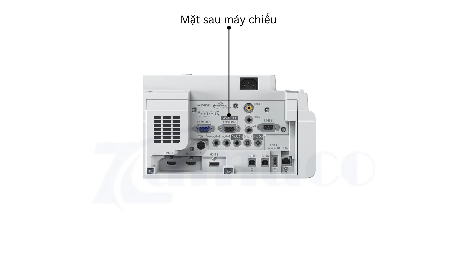 Mặt Sau Máy Chiếu Laser Epson EB-760Wi