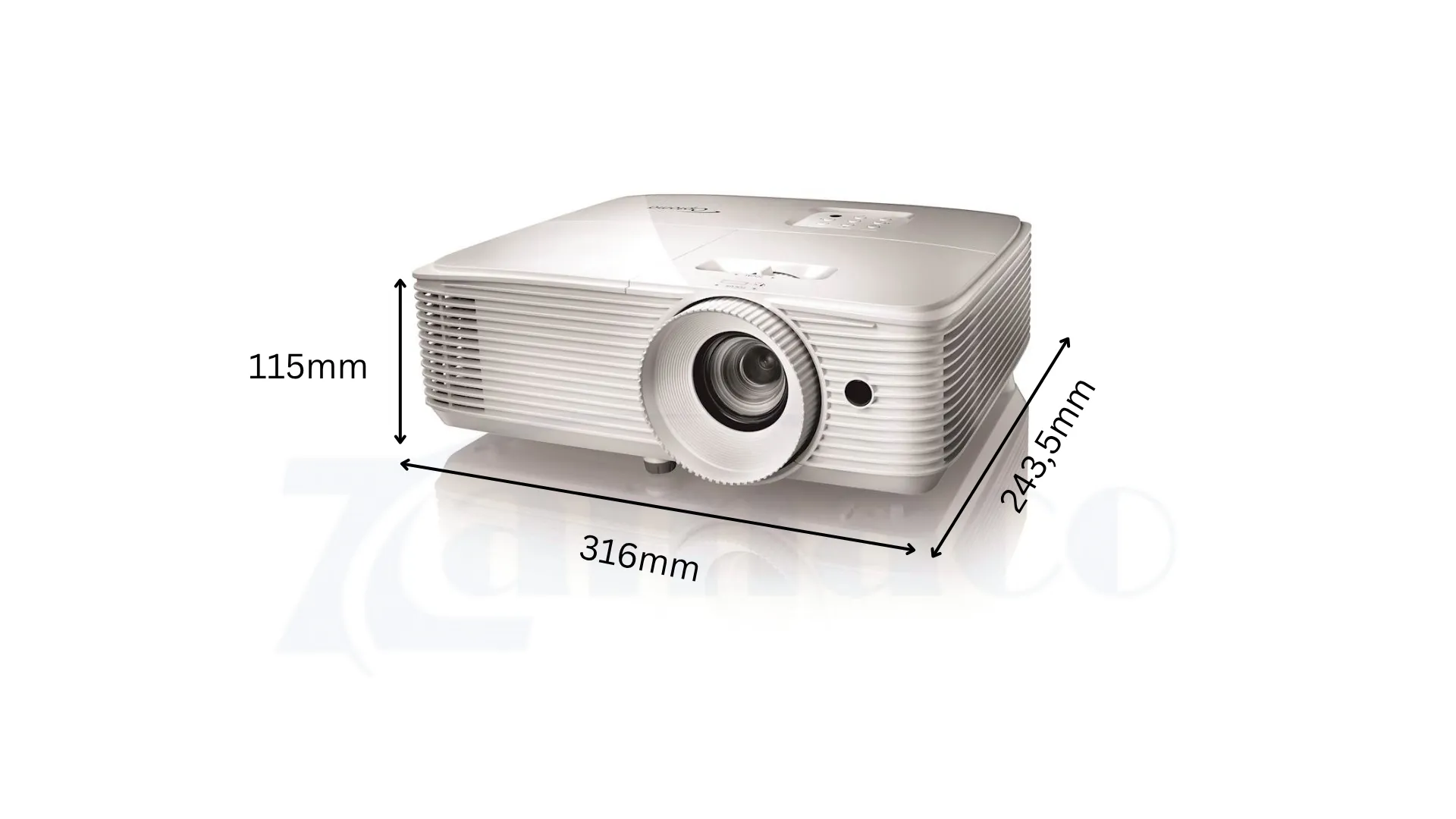 Kích Thước Máy Chiếu Optoma X412