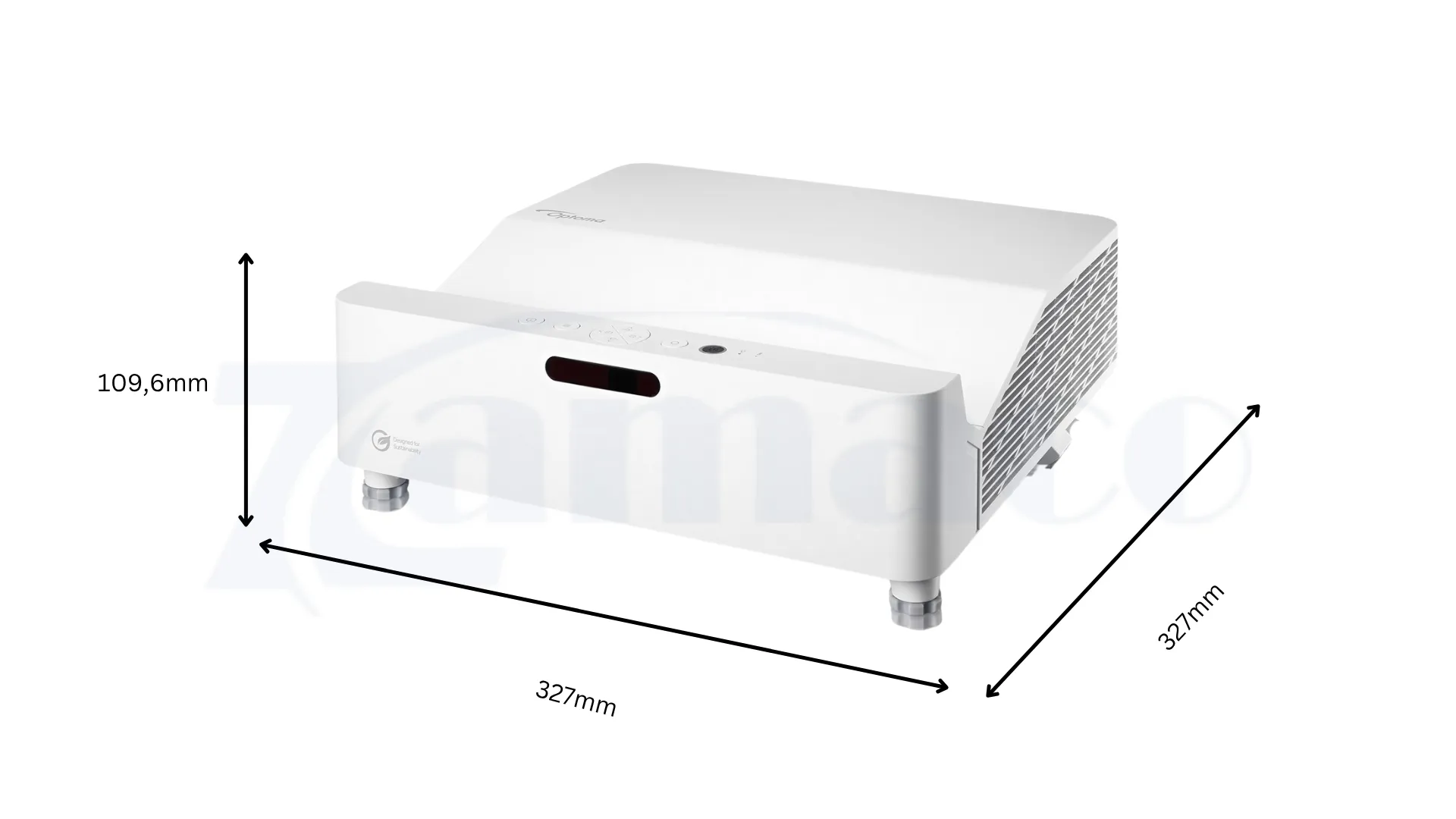 Kích thước máy chiếu Optoma AZW430UST