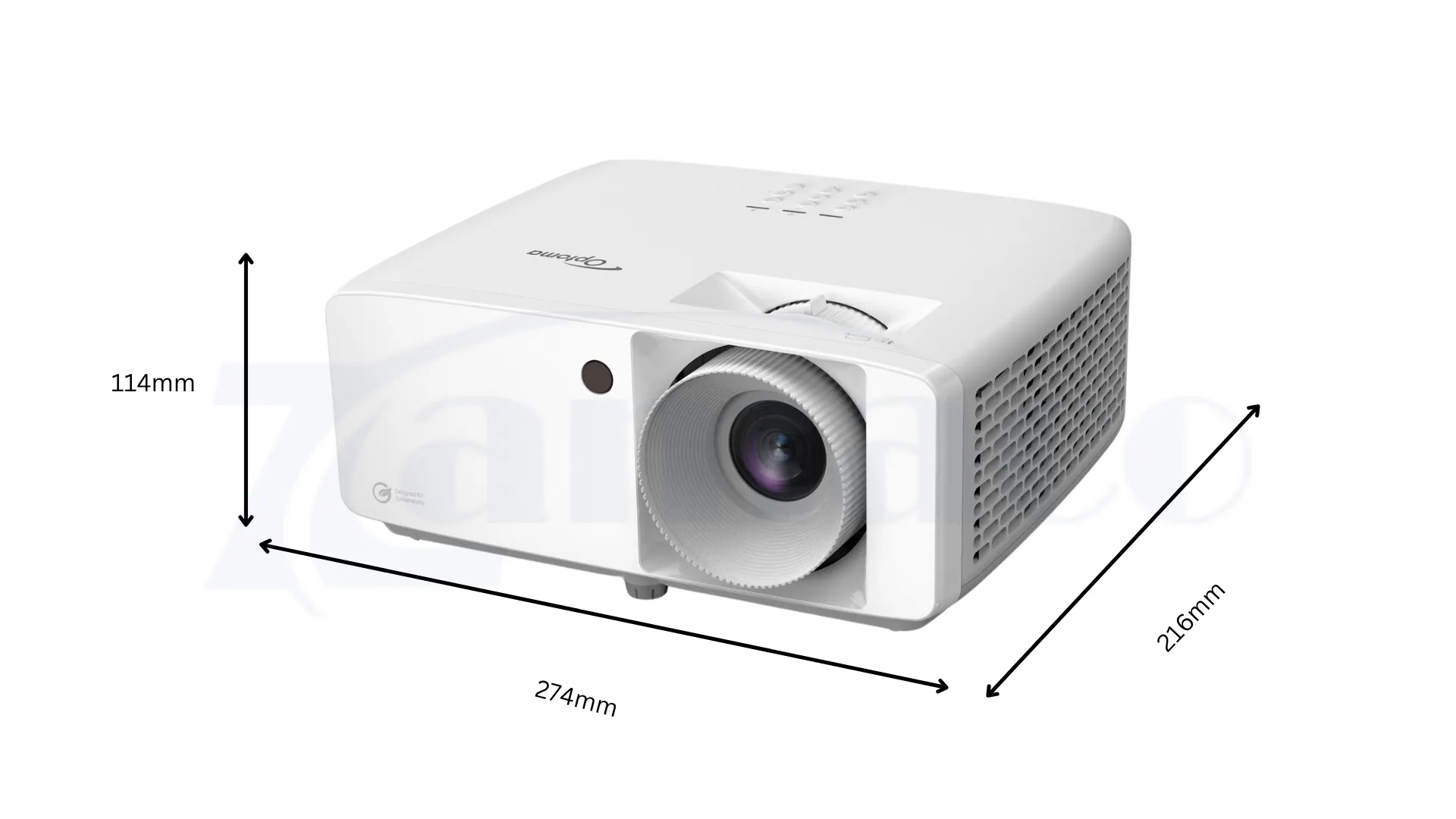 Thiết kế cực nhỏ gọn, hỗ trợ zoom và chiếu xoay 360°/portrait