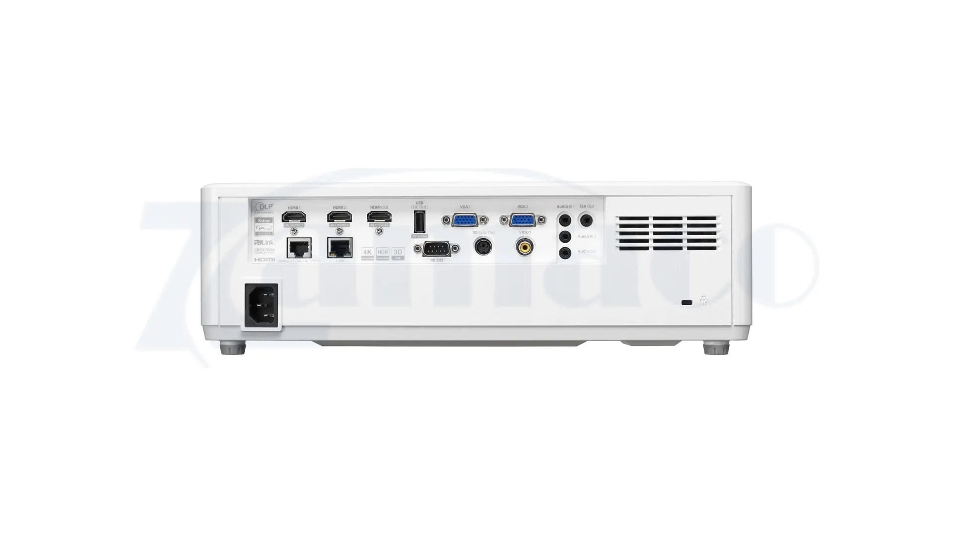 Mặt sau máy chiếu Laser Optoma AZU617T