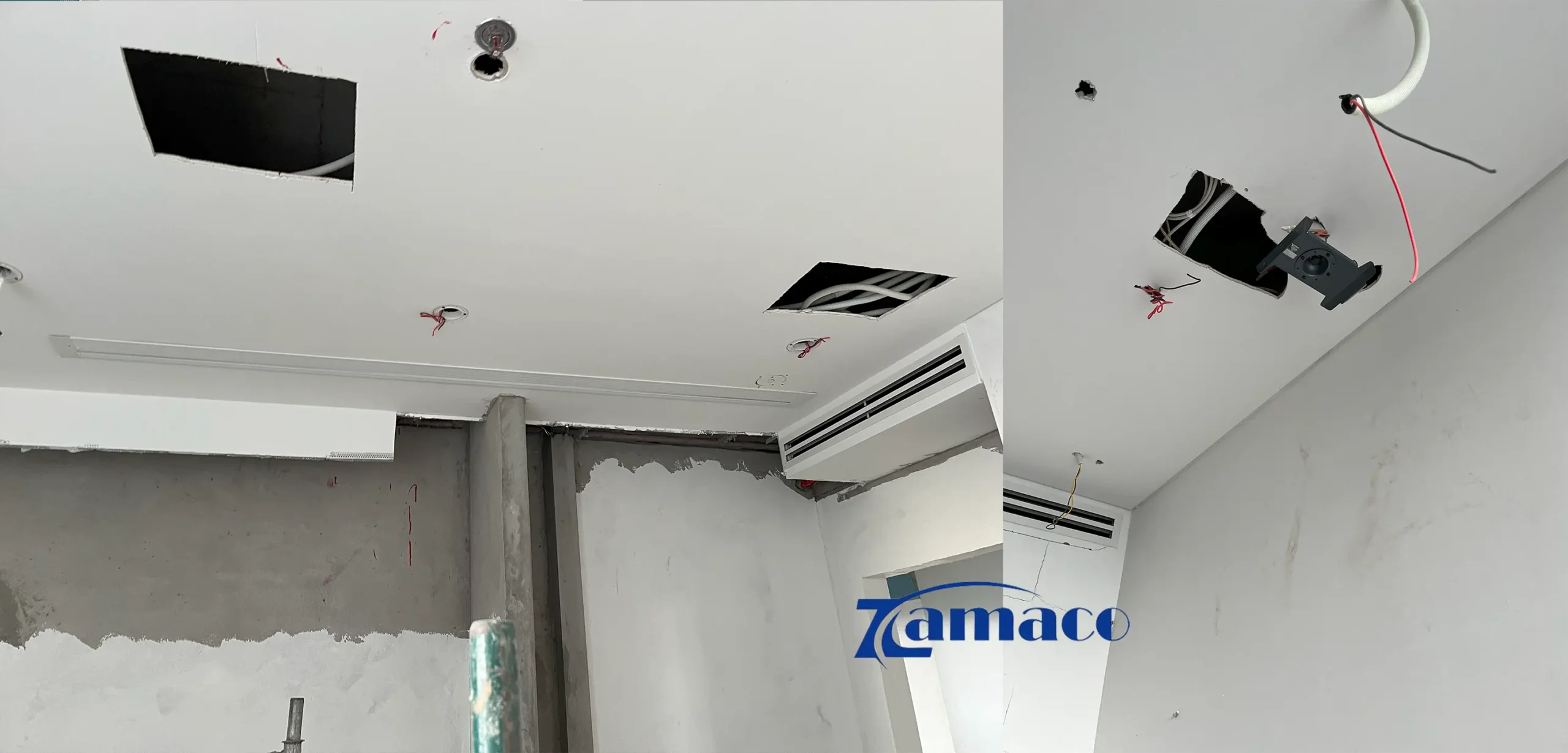 Lắp đặt trước lúc hoàn thiện nội thất
