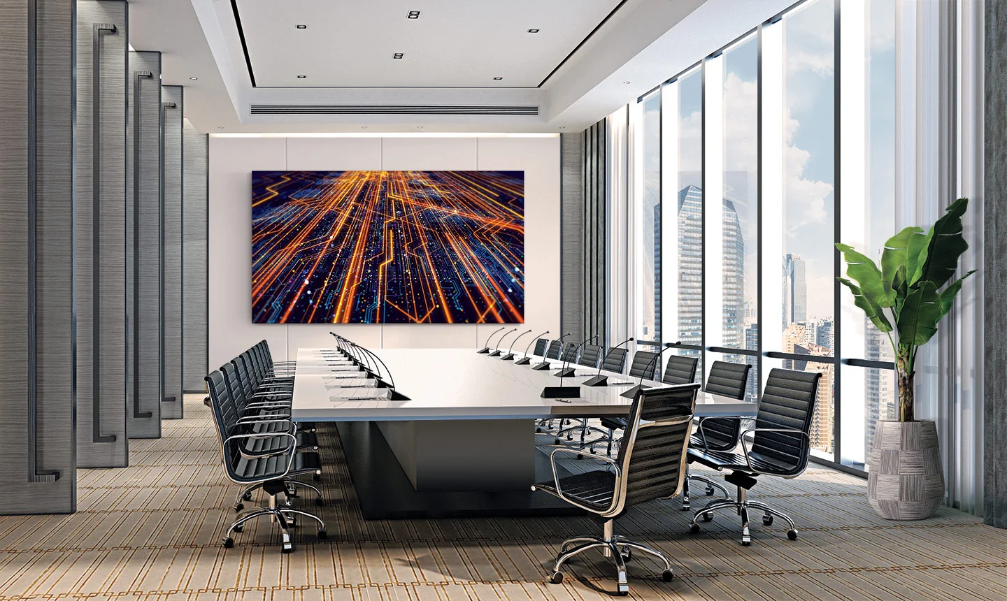 Màn hình LED All‑in‑One Samsung IAC 130" 2K hiện đại