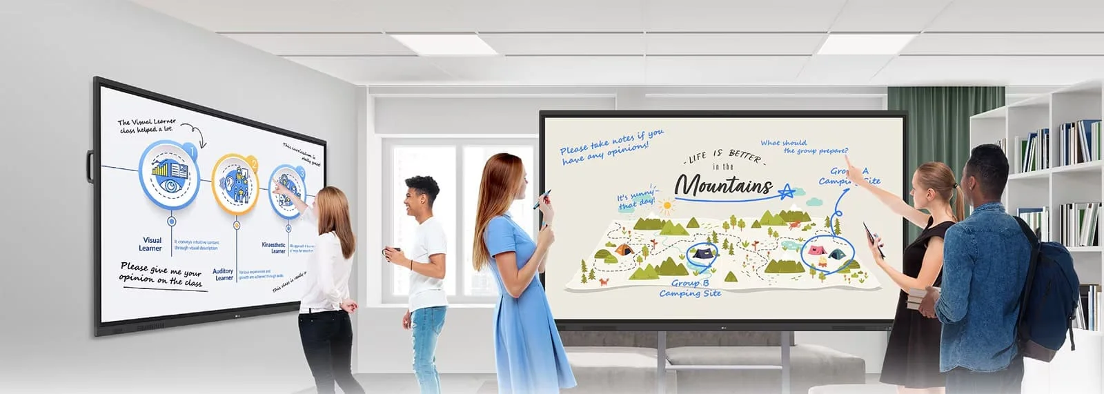 Màn hình tương tác LG CreateBoard Standard 55TR3DQ đa điểm chạm