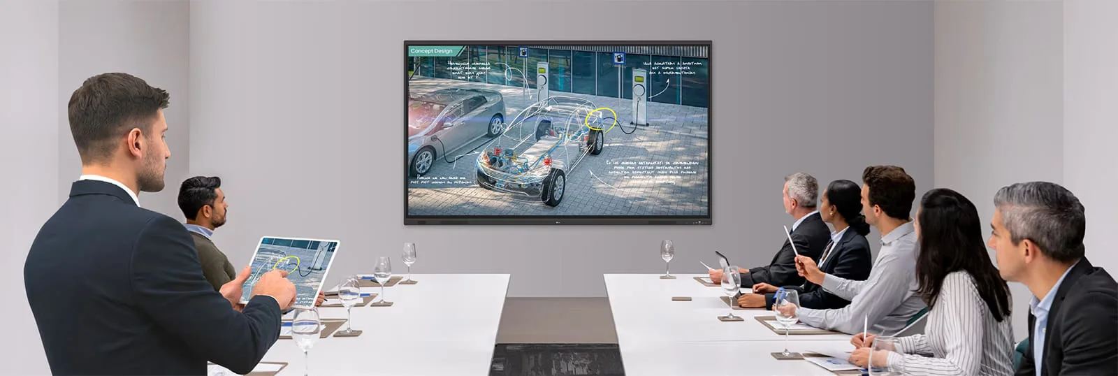 Màn hình tương tác LG CreateBoard Standard 75TR3DQ hiện đại