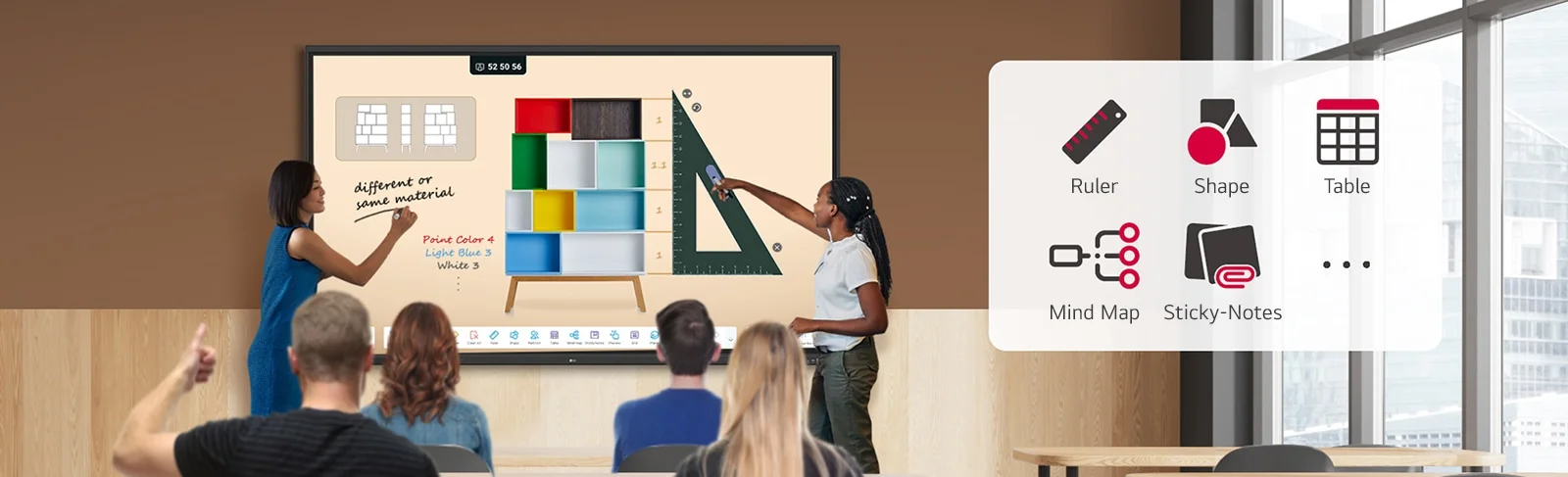 Màn hình tương tác LG CreateBoard Standard 86TR3DQ cho dạy học