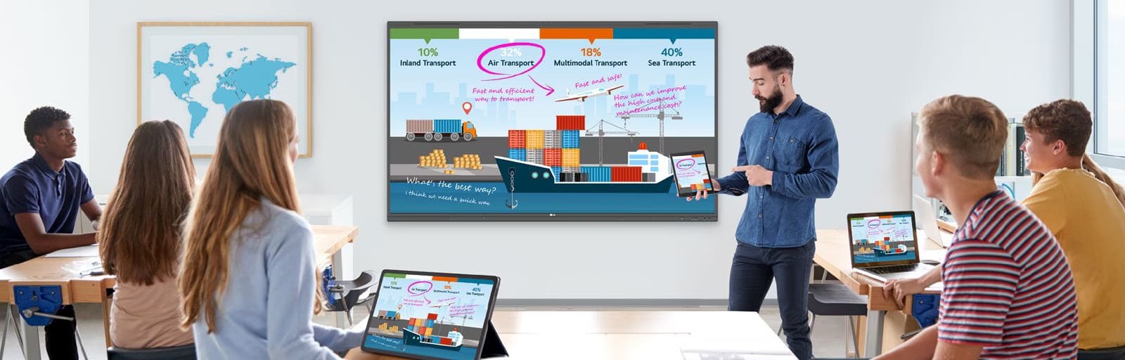 LG CreateBoard 65TR3PN hình sắc nét