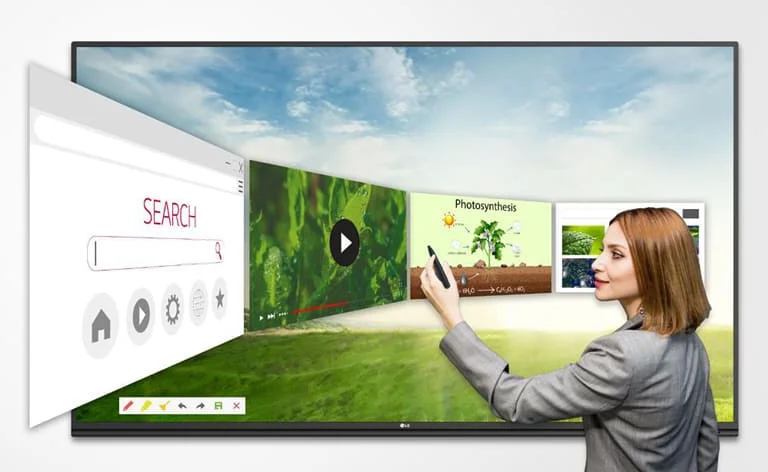 Màn hình tương tác LG CreateBoard 86TR3PJ-B chuyên nghiệp