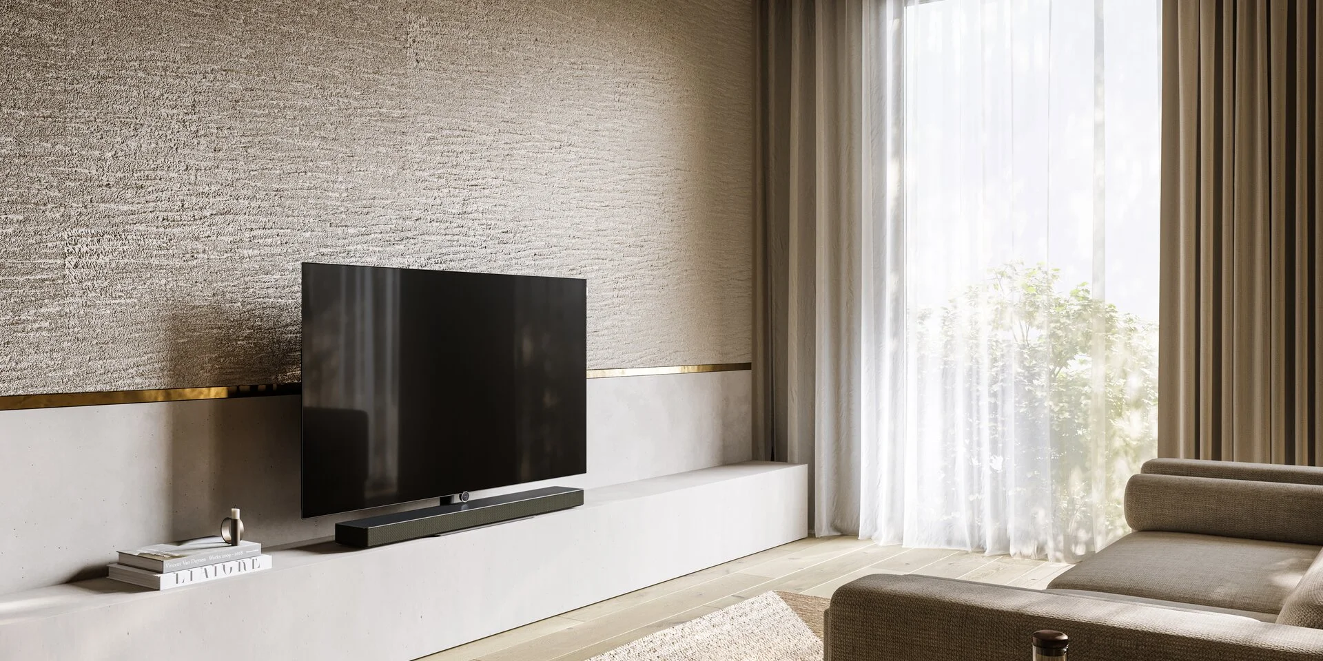 Soundbar Loewe klang bar3 mr hiện đại
