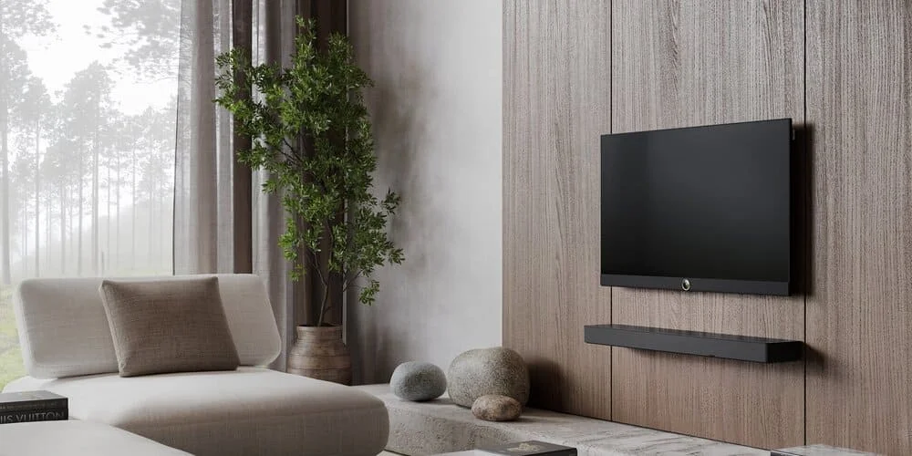 Giá treo tường Klang Bar Loewe chắc chắn tối ưu không gian phòng khách