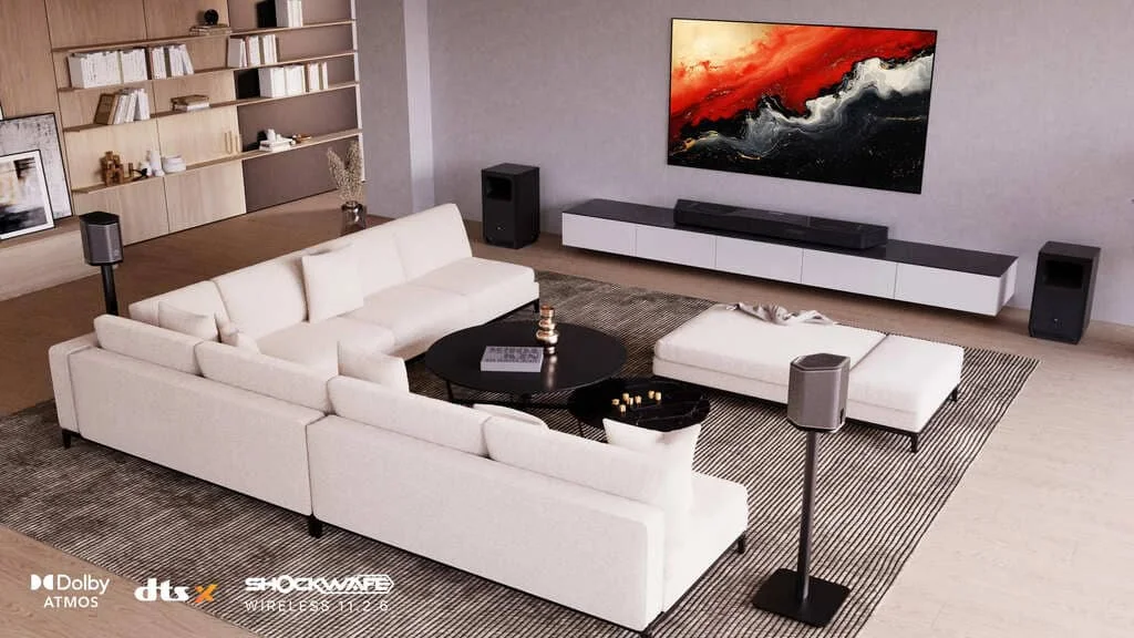 Hệ thống loa soundbar không dây Nakamichi Shockwafe 11.2.6 cho gia đình