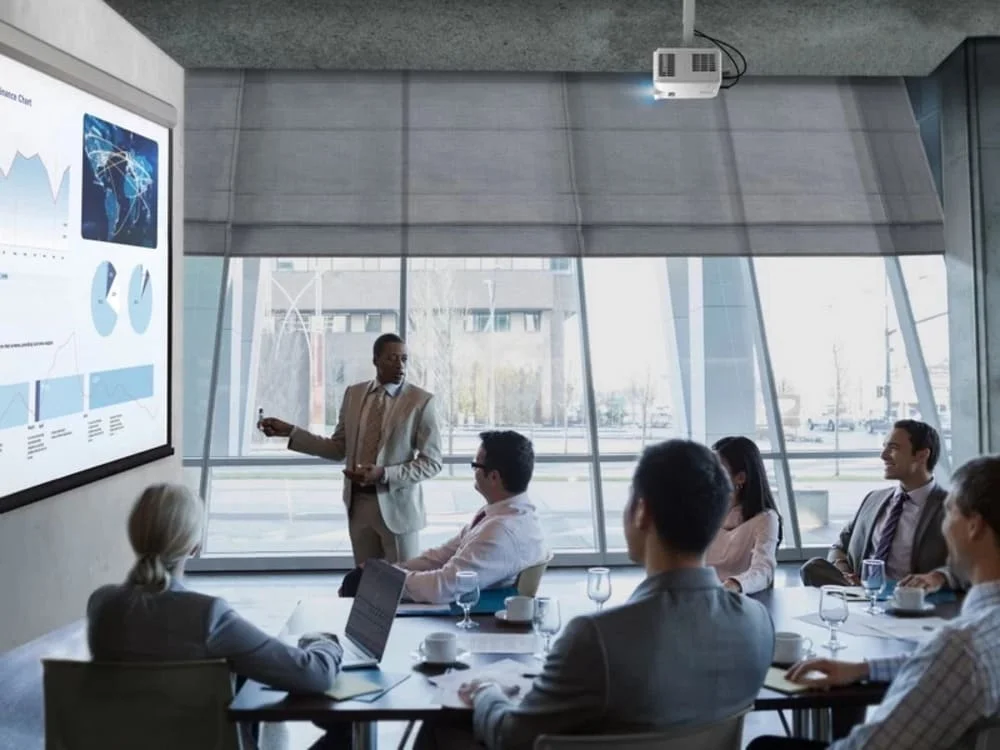 Máy chiếu Laser ViewSonic LSD400W – Giải pháp trình chiếu laser chuyên nghiệp cho phòng họp và lớp học