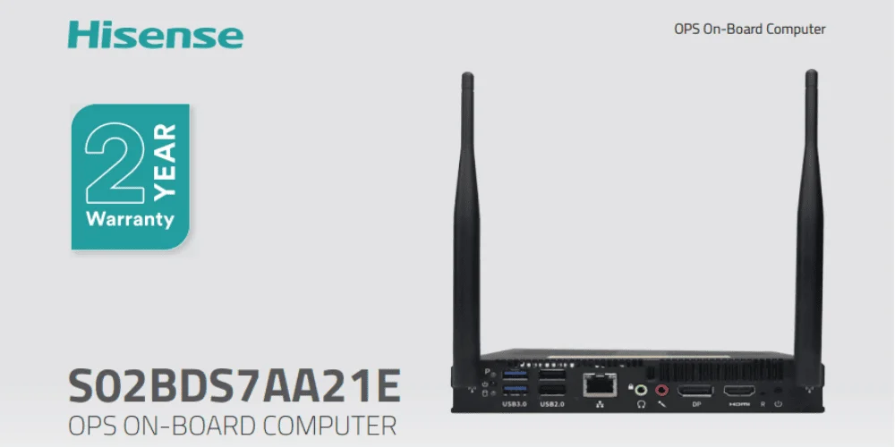 Tổng quan sản phẩm OPS on board computer HISENSE (S02BDS7AA21E)