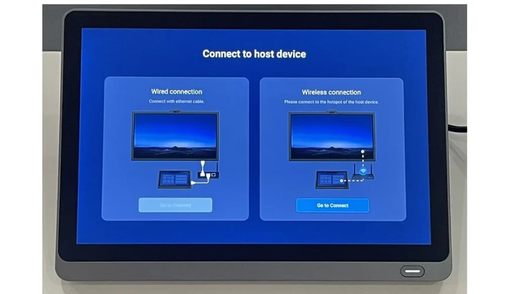 Bàn điều khiển cảm ứng Maxhub TCP10M có thể kết nối qua mạng LAN và Wifi