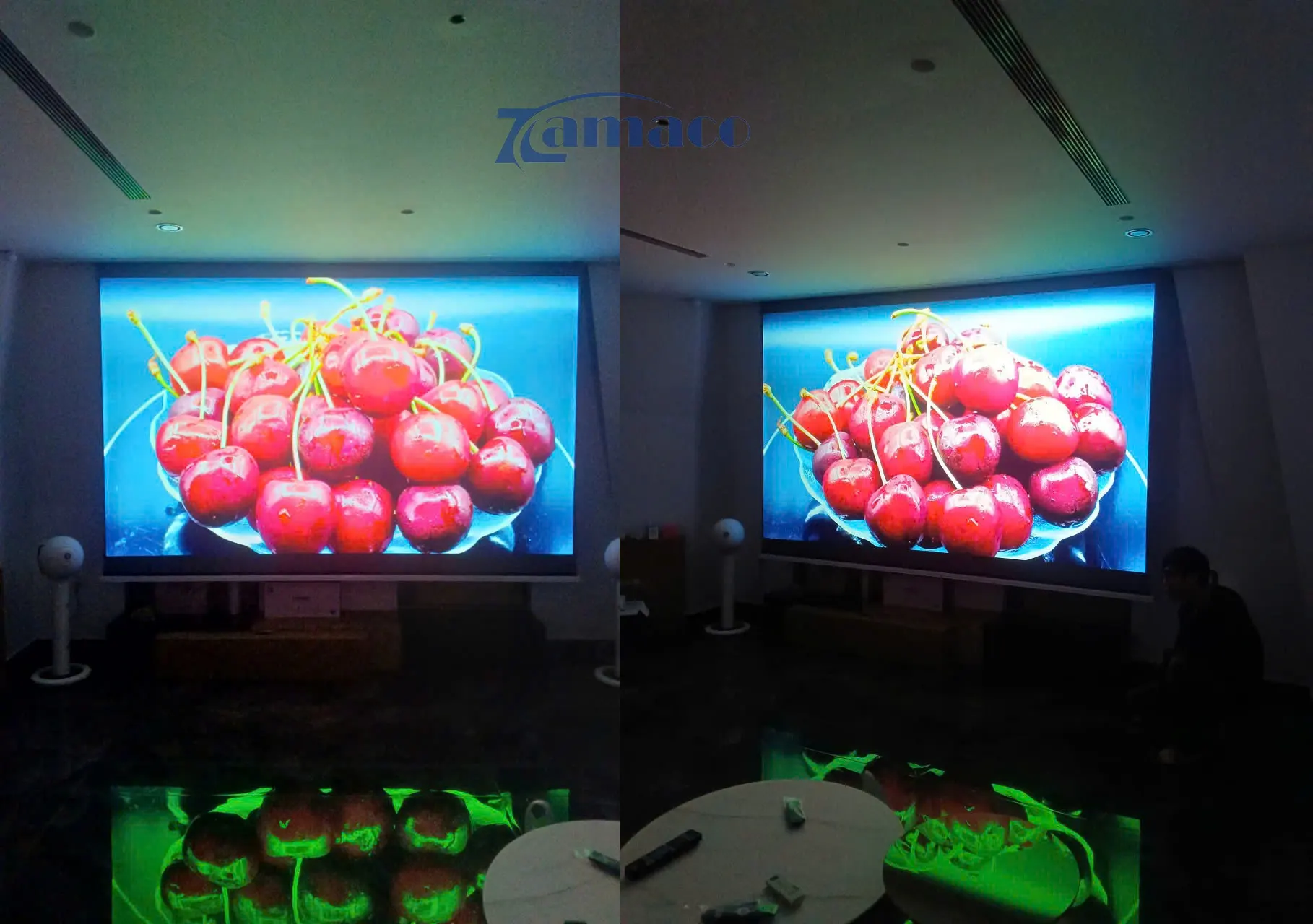 Hình ảnh sắc nét 4K được chiếu trong điều kiện thích hợp.