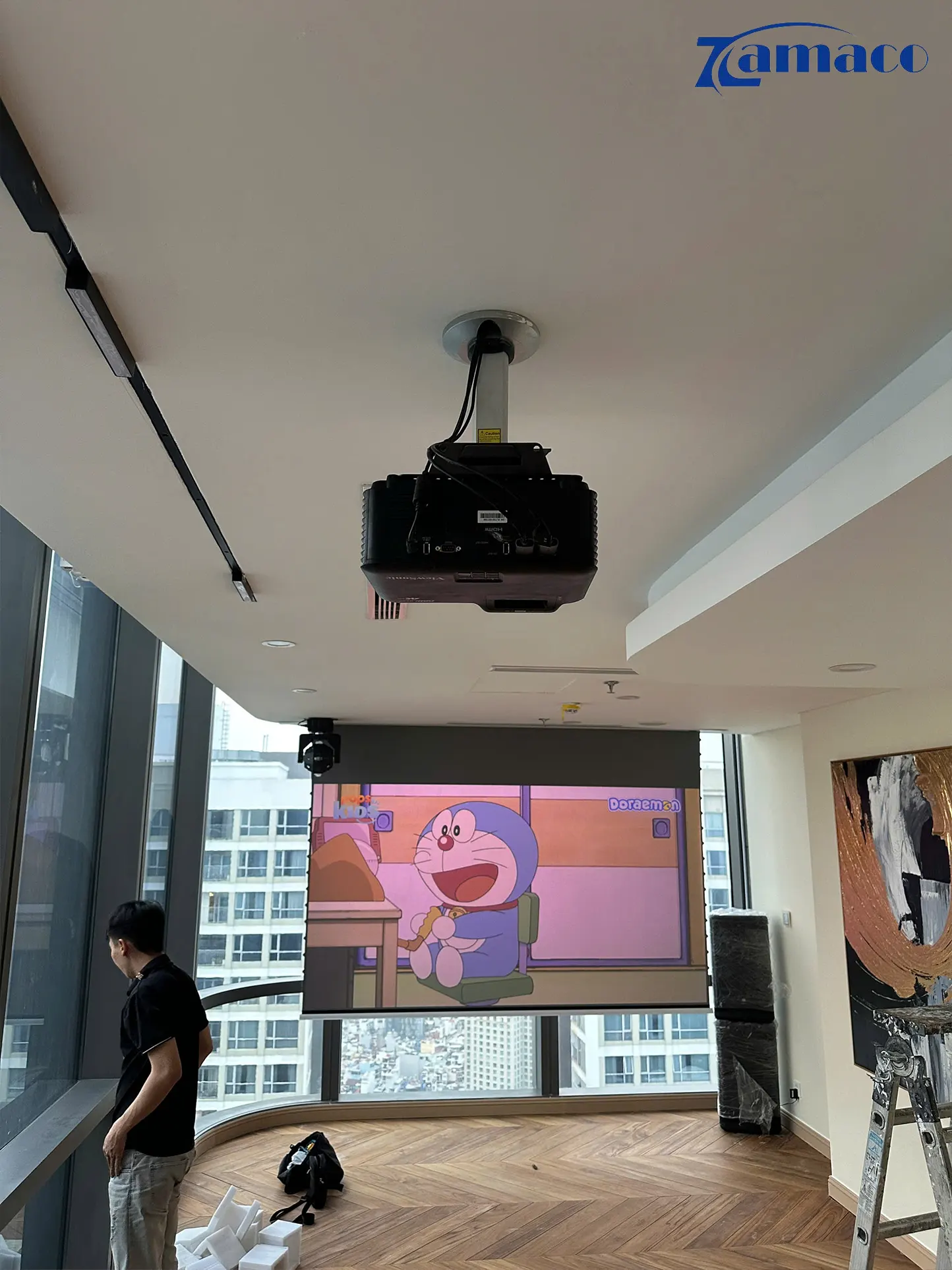 Giải pháp ViewSonic LX700-4K RGB kết hợp màn VividStorm 120” cho chất lượng 4K sắc nét, sáng đẹp và trải nghiệm giải trí đẳng cấp tại gia.