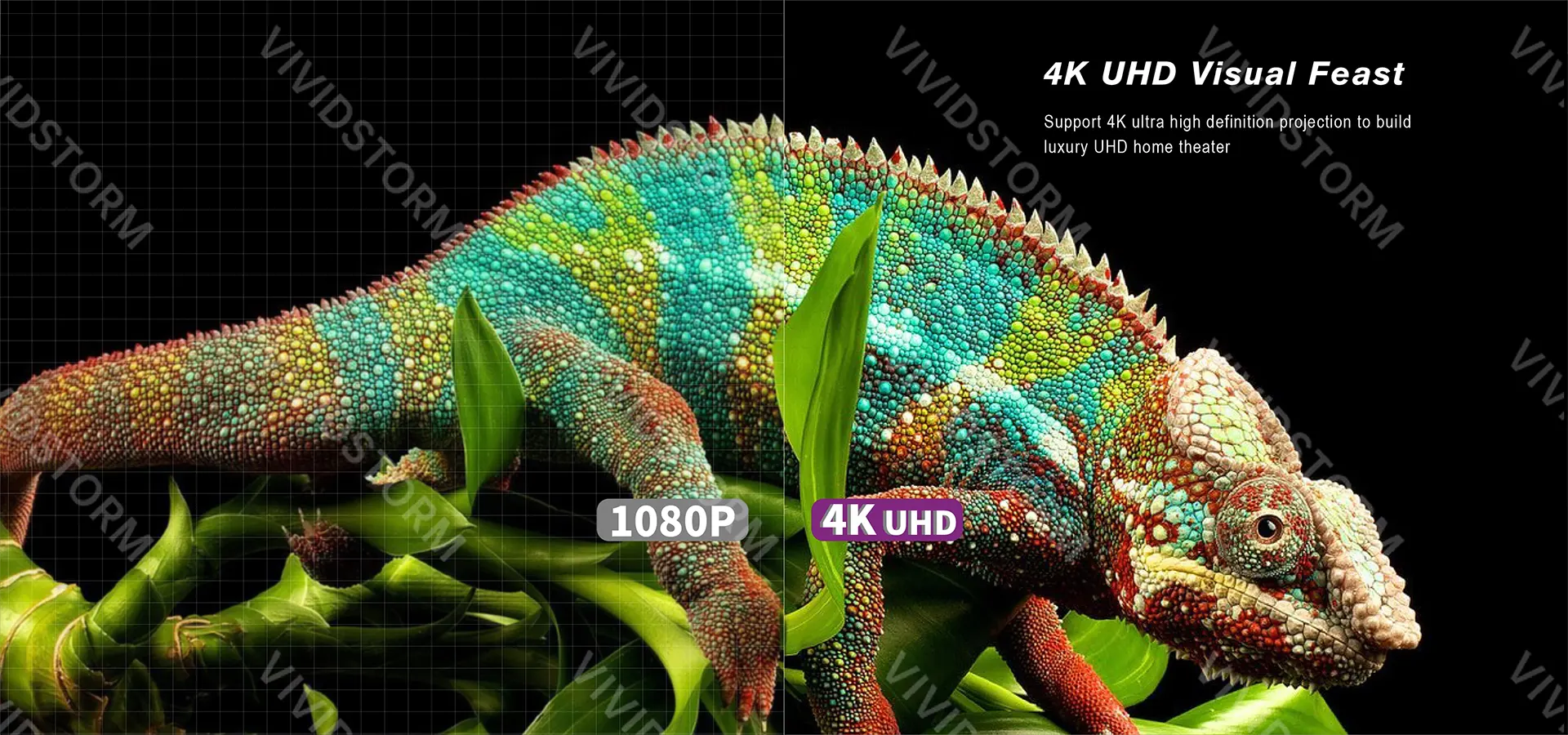 Màn chiếu VividStorm Lite Hyper hỗ trợ hiển thị 4K UHD