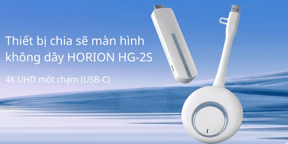Tổng quan sản phẩm thiết bị chia sẽ màn hình không dây HORION HG-2S