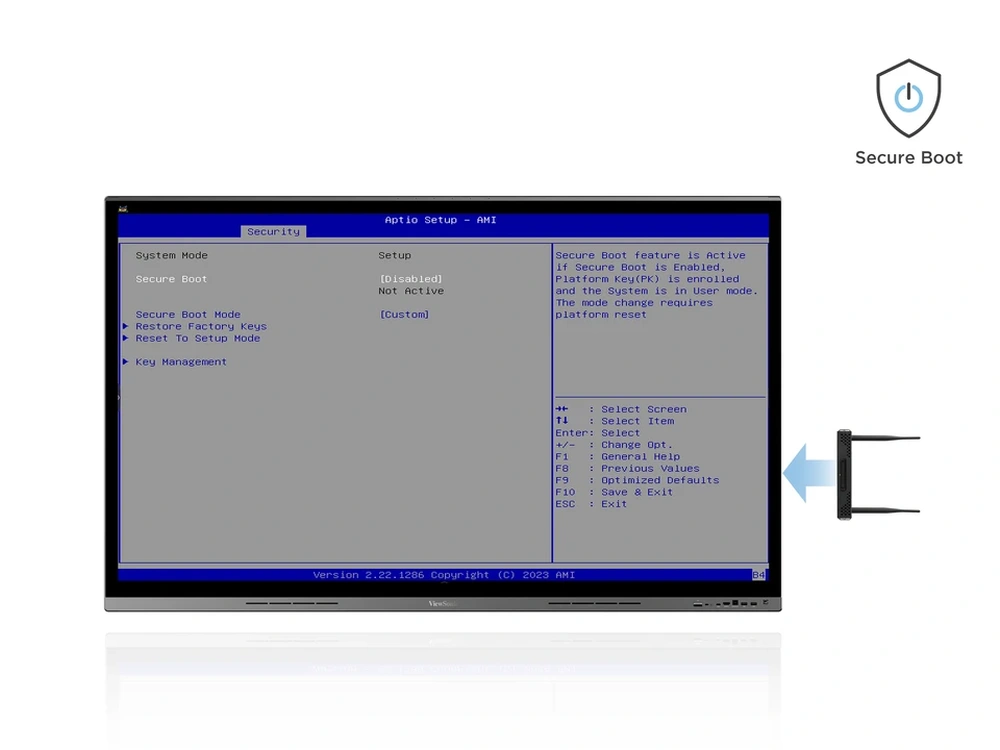 ViewSonic VPCF5-W33-G1-2A – PC gắn kèm cho màn hình tương tác