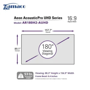 Màn chiếu khung Elite AcousticPro 180 inch – Hỗ trợ 4K UHD, thiết kế cao cấp