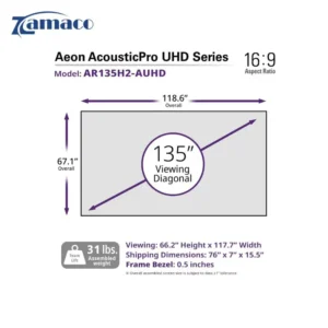 Màn chiếu khung Elite Aeon AUHD 135” – Giải pháp phòng phim tại gia