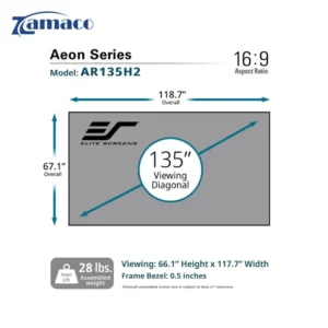 Màn chiếu khung Elite Screens Aeon CineGrey 135 inch – Chống sáng cao cấp