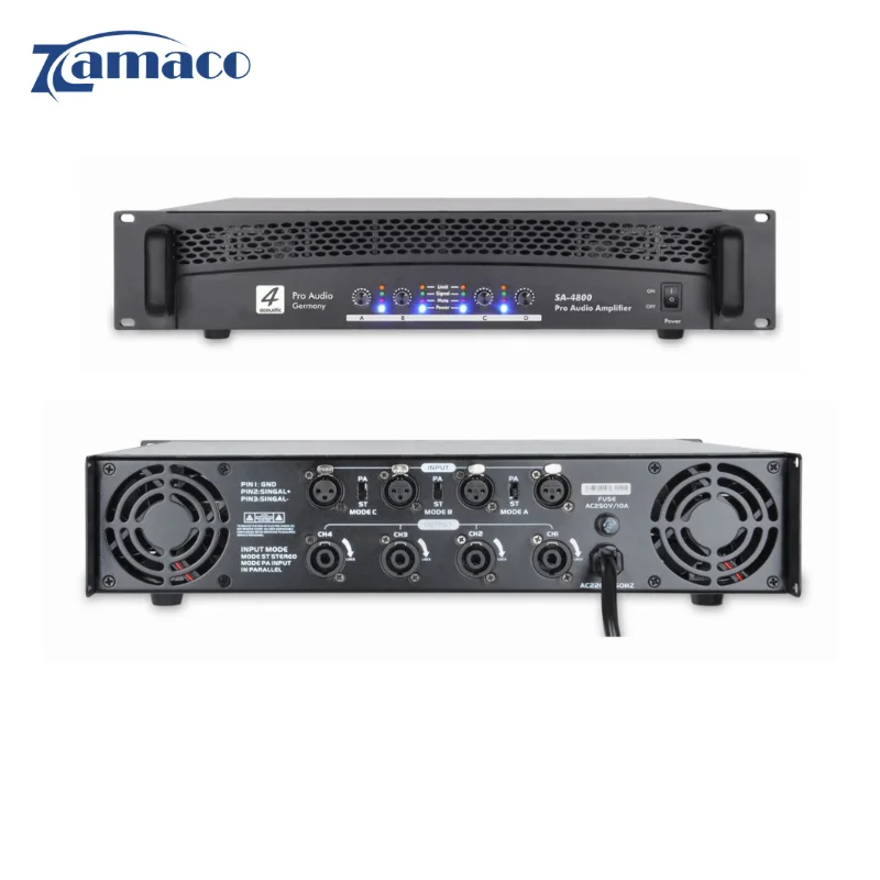 amplifier 4acoustic sa4800 class h 4 kenh cong suat cao chinh hang 5