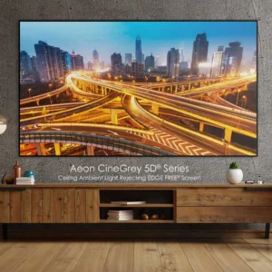 Màn chiếu Elite Screens Aeon CineGrey 5D – lắp đặt trong phòng khách