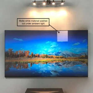 Màn chiếu Elite Screens Aeon CLR 2 – chống ánh sáng trần so với màn trắng thường