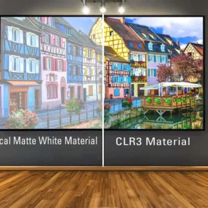 Màn chiếu Elite Screens Aeon CLR 3 – so sánh với màn trắng thường
