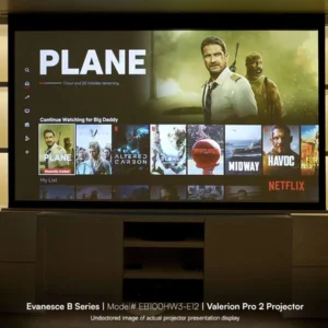 Màn chiếu Elite Screens Evanesce B – lắp đặt trong không gian gia đình