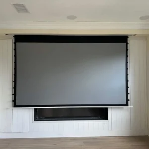 Màn chiếu Elite Screens Evanesce Tab-Tension B CineGrey 5D – lắp đặt trong phòng khách
