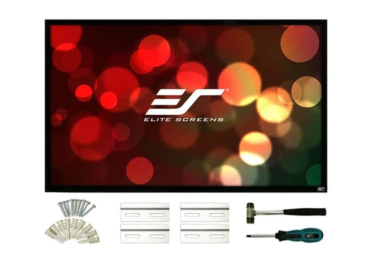 Màn chiếu Elite Screens ezFrame 2 Rear – tổng thể và phụ kiện